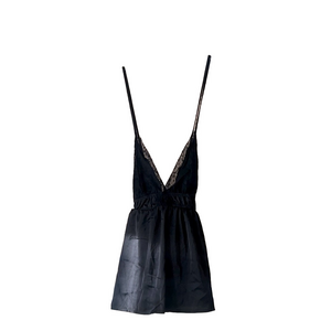 shein Black Lace Trim sexy chemise side medium
